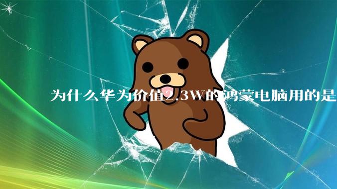 为什么华为价值2.3W的鸿蒙电脑用的是美国西数的SN740固态硬盘？